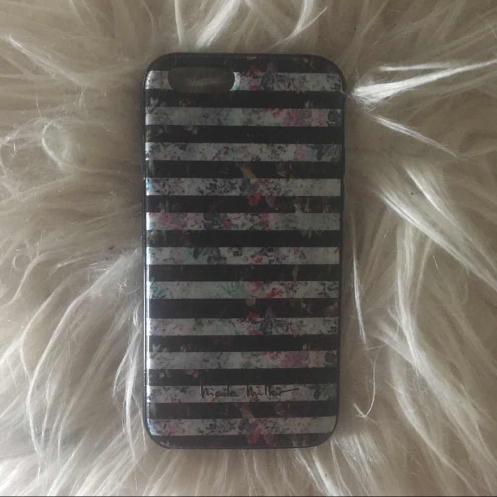 Nicole Miller Floral Striped IPhone 6+6s Case